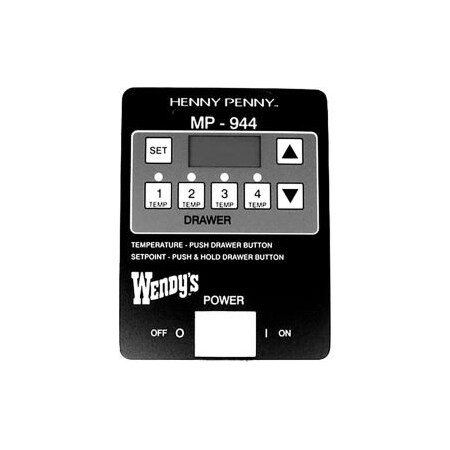 Allpoints Allpoints 8009817 HP Mp944 Decal For Control Pan For Henny Penny 8009817